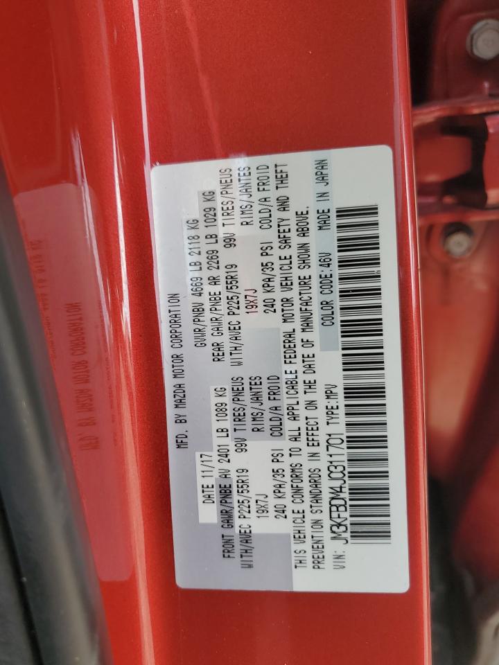 2018 Mazda Cx-5 Grand Touring VIN: JM3KFBDM4J0311701 Lot: 70467155