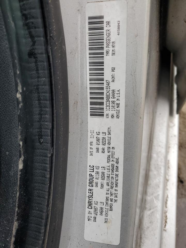 2012 Chrysler 200 Lx VIN: 1C3CCBAB8CN155407 Lot: 67765365