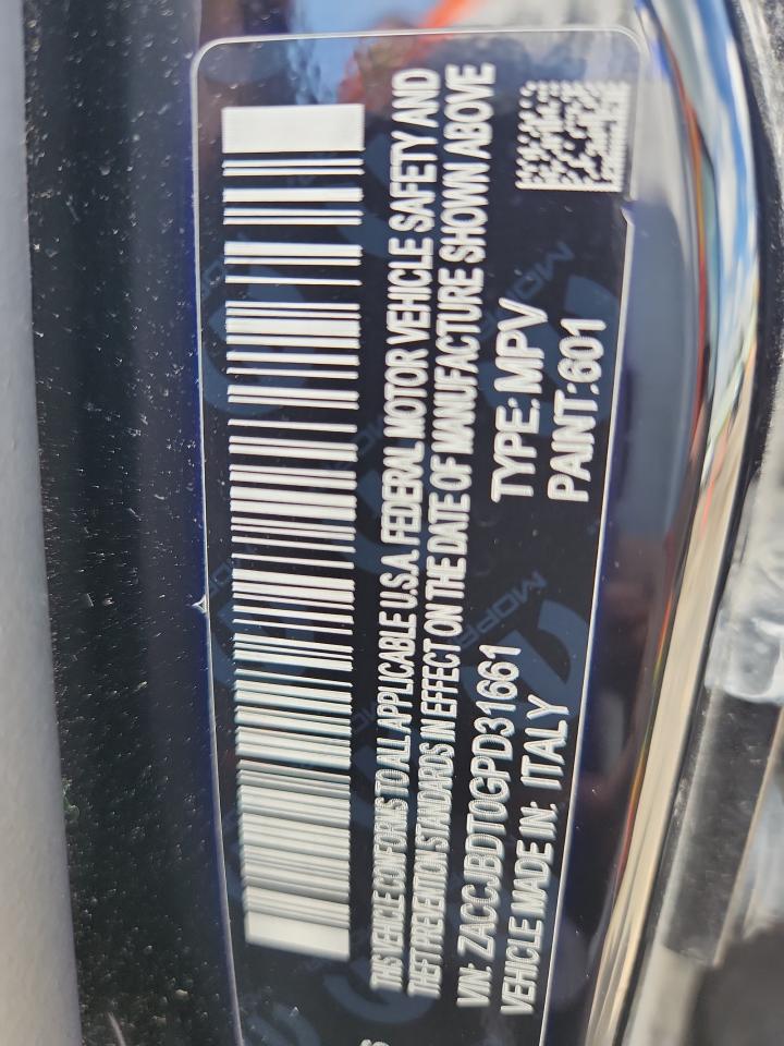 2016 Jeep Renegade Limited VIN: ZACCJBDT0GPD31661 Lot: 70089895