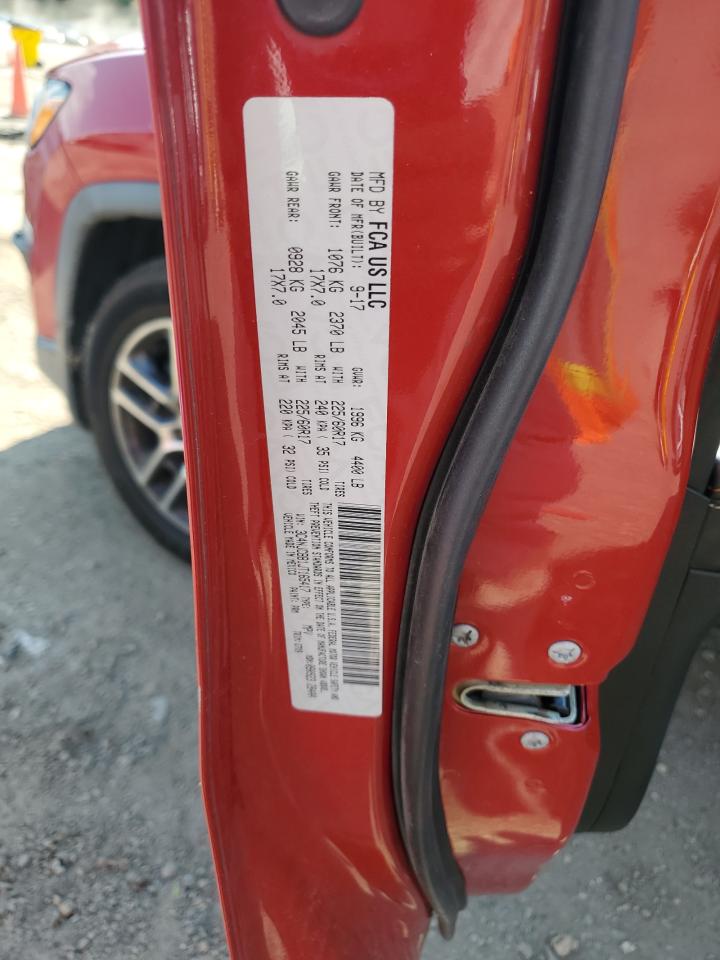 2018 Jeep Compass Latitude VIN: 3C4NJCBB1JT165417 Lot: 70259655