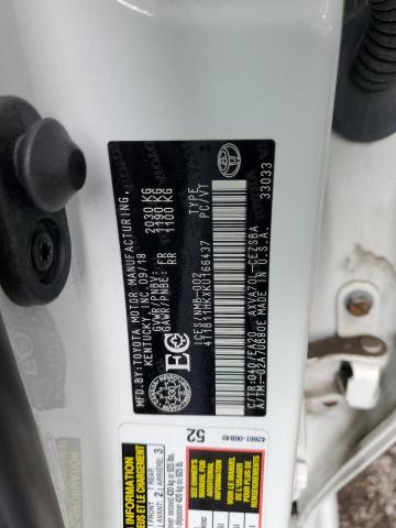 2019 TOYOTA CAMRY L  