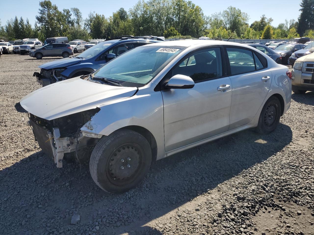 2018 Kia Rio Lx silver null gas 3KPA24AB0JE120282 photo #1