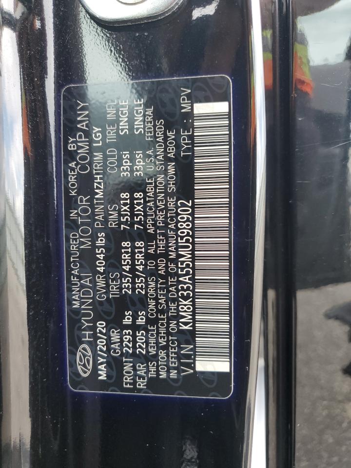 2021 Hyundai Kona Limited VIN: KM8K33A55MU598902 Lot: 68181675