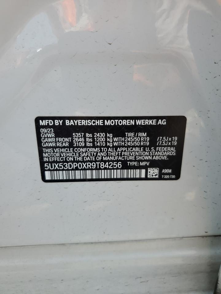 2024 BMW X3 xDrive30I VIN: 5UX53DP0XR9T84256 Lot: 69023195