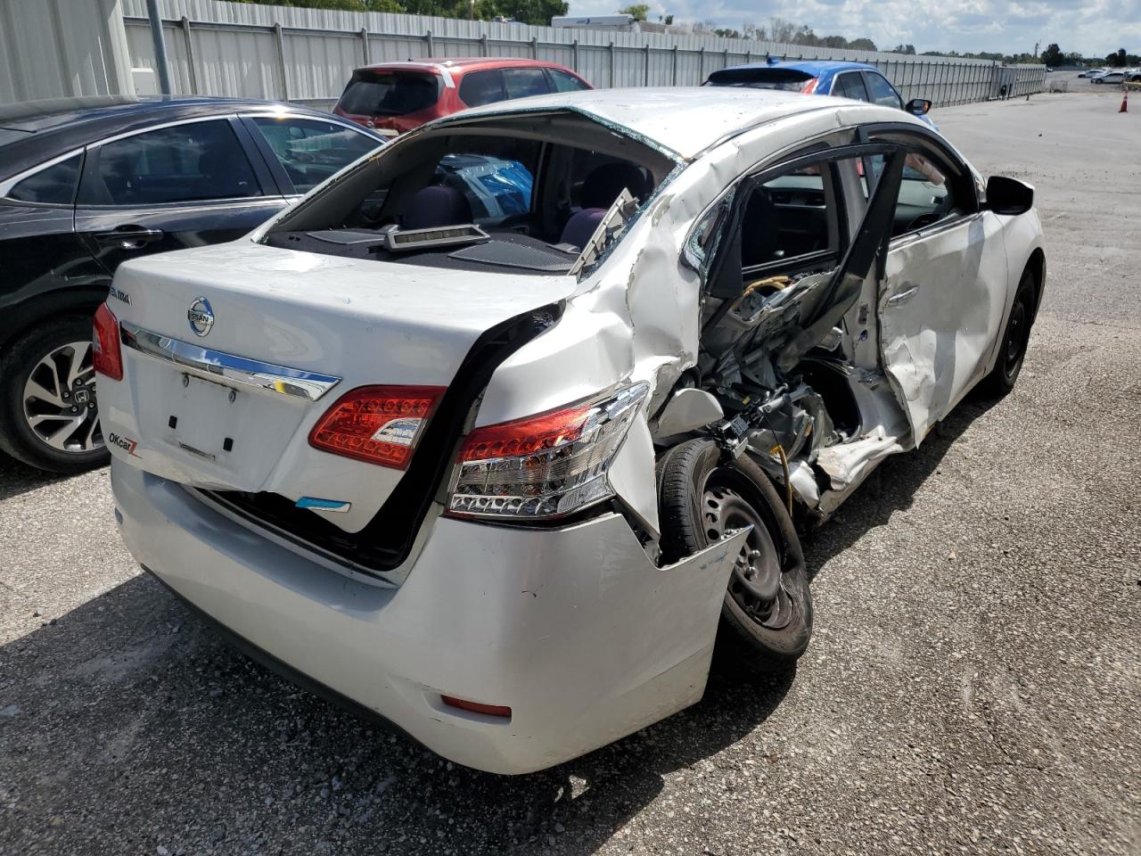 2013 Nissan Sentra S white null gas 3N1AB7AP1DL560544 photo #4
