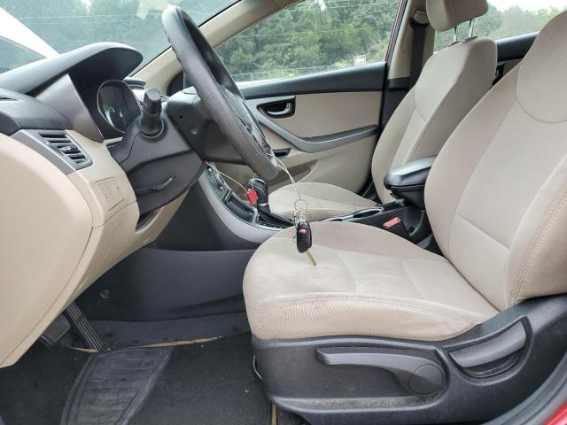  HYUNDAI ELANTRA 2014 Czerwony