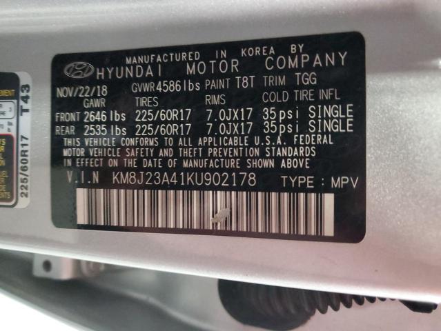 2019 HYUNDAI TUCSON SE  