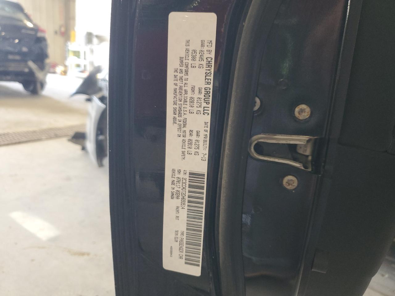 2013 Chrysler 300C Varvatos VIN: 2C3CCADT2DH693514 Lot: 70595925