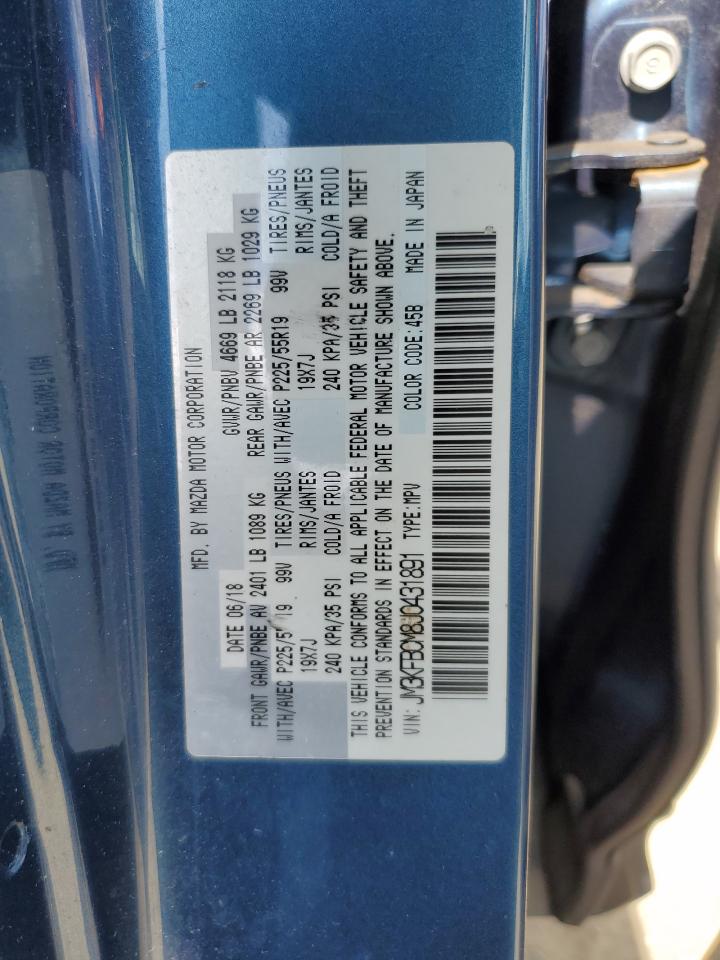 2018 Mazda Cx-5 Touring VIN: JM3KFBCM8J0431891 Lot: 67736735