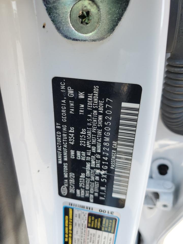 2021 Kia K5 Lxs VIN: 5XXG14J28MG052077 Lot: 69147875