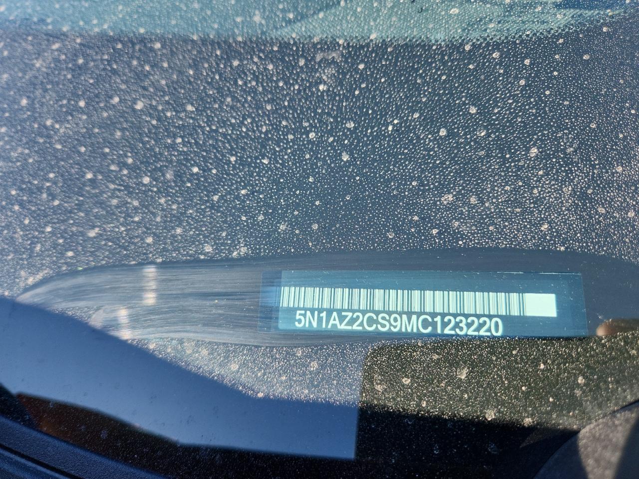 2021 Nissan Murano Sl VIN: 5N1AZ2CS9MC123220 Lot: 69550675