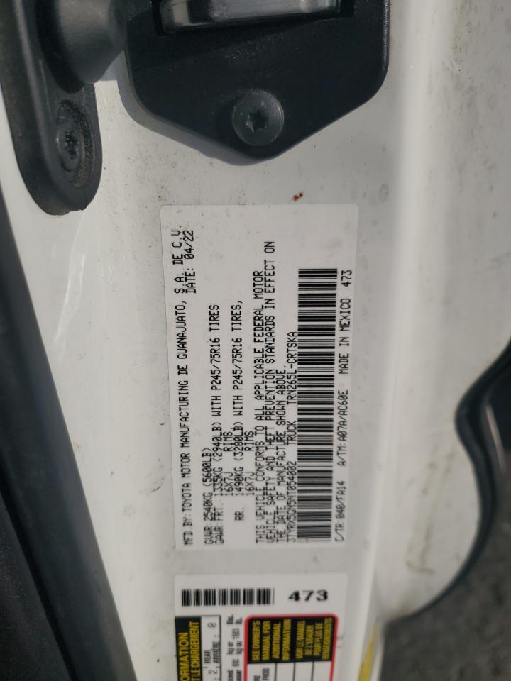 2022 Toyota Tacoma Access Cab VIN: 3TYRX5GN5NT054002 Lot: 70535455