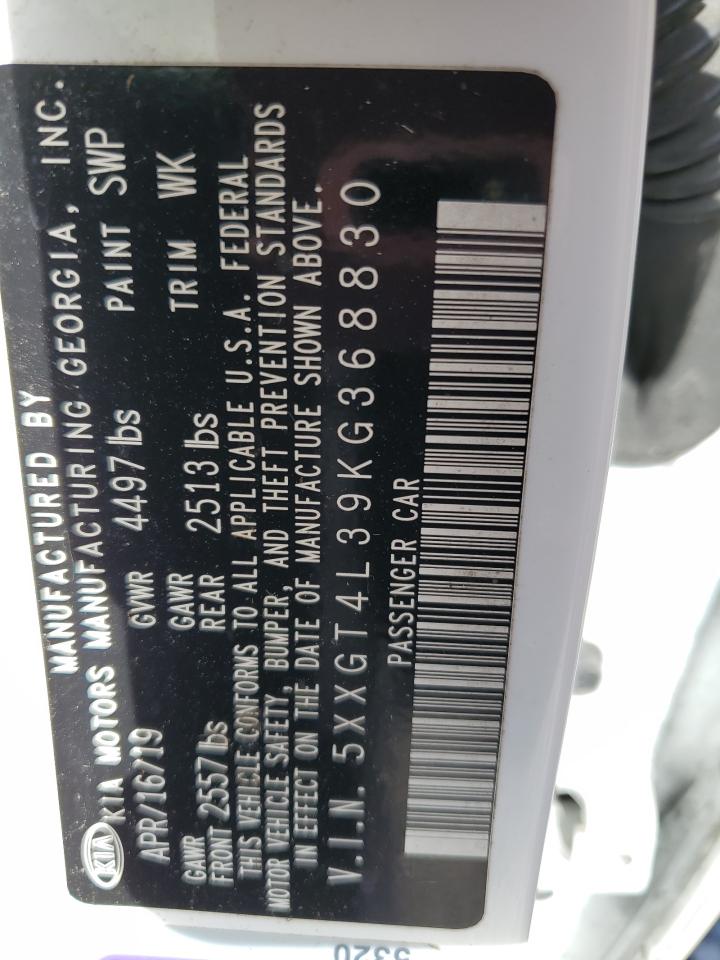 2019 Kia Optima Lx VIN: 5XXGT4L39KG368830 Lot: 69481985