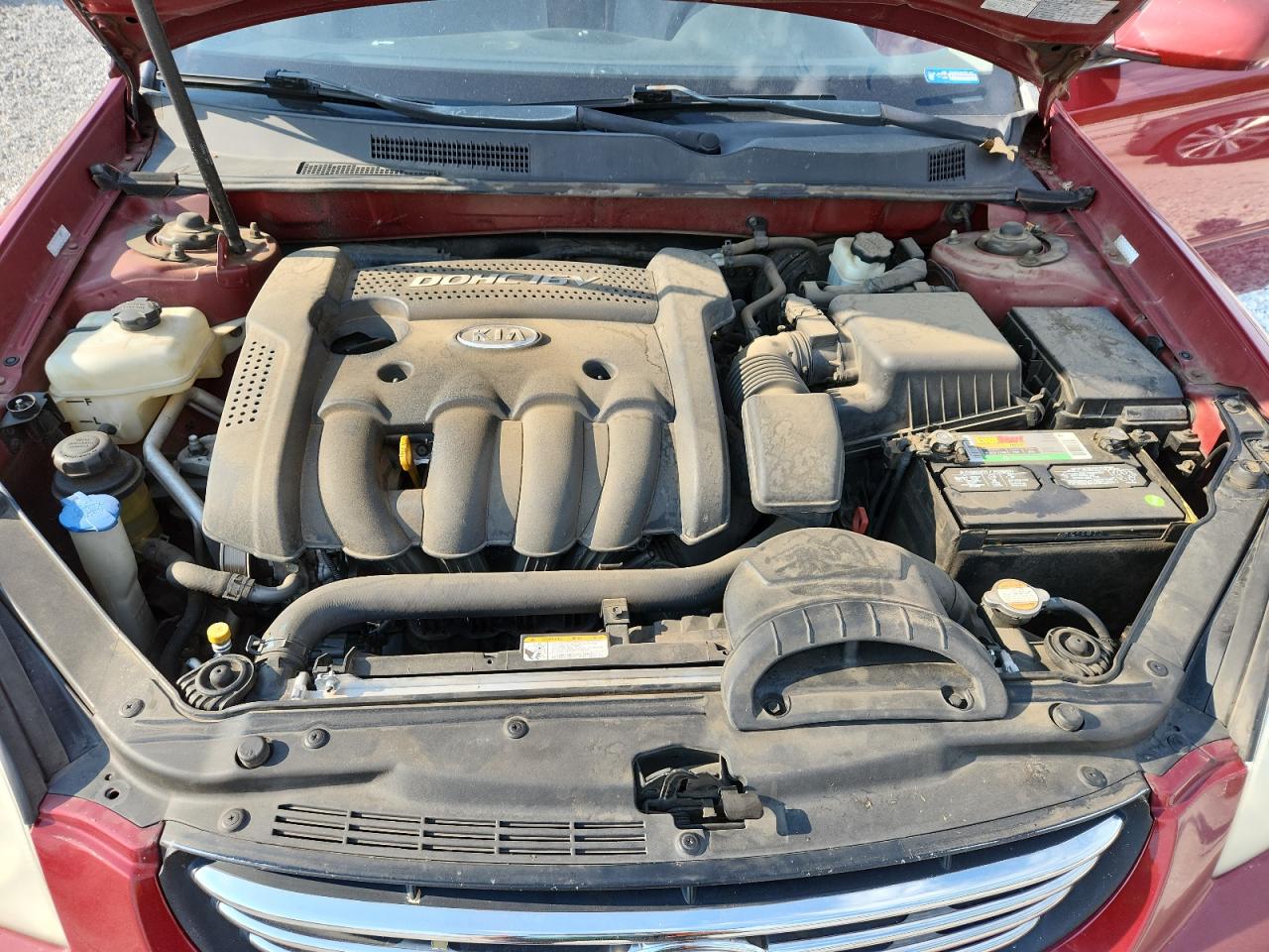 2008 Kia Optima Lx VIN: KNAGE123685250223 Lot: 68421485