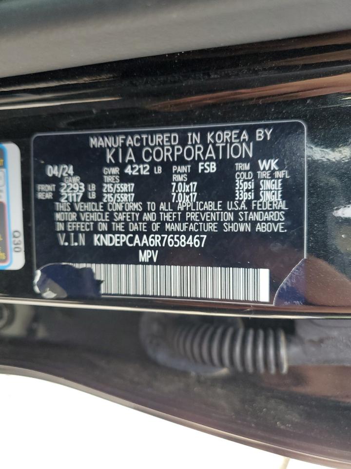 2024 Kia Seltos Lx VIN: KNDEPCAA6R7658467 Lot: 66353745