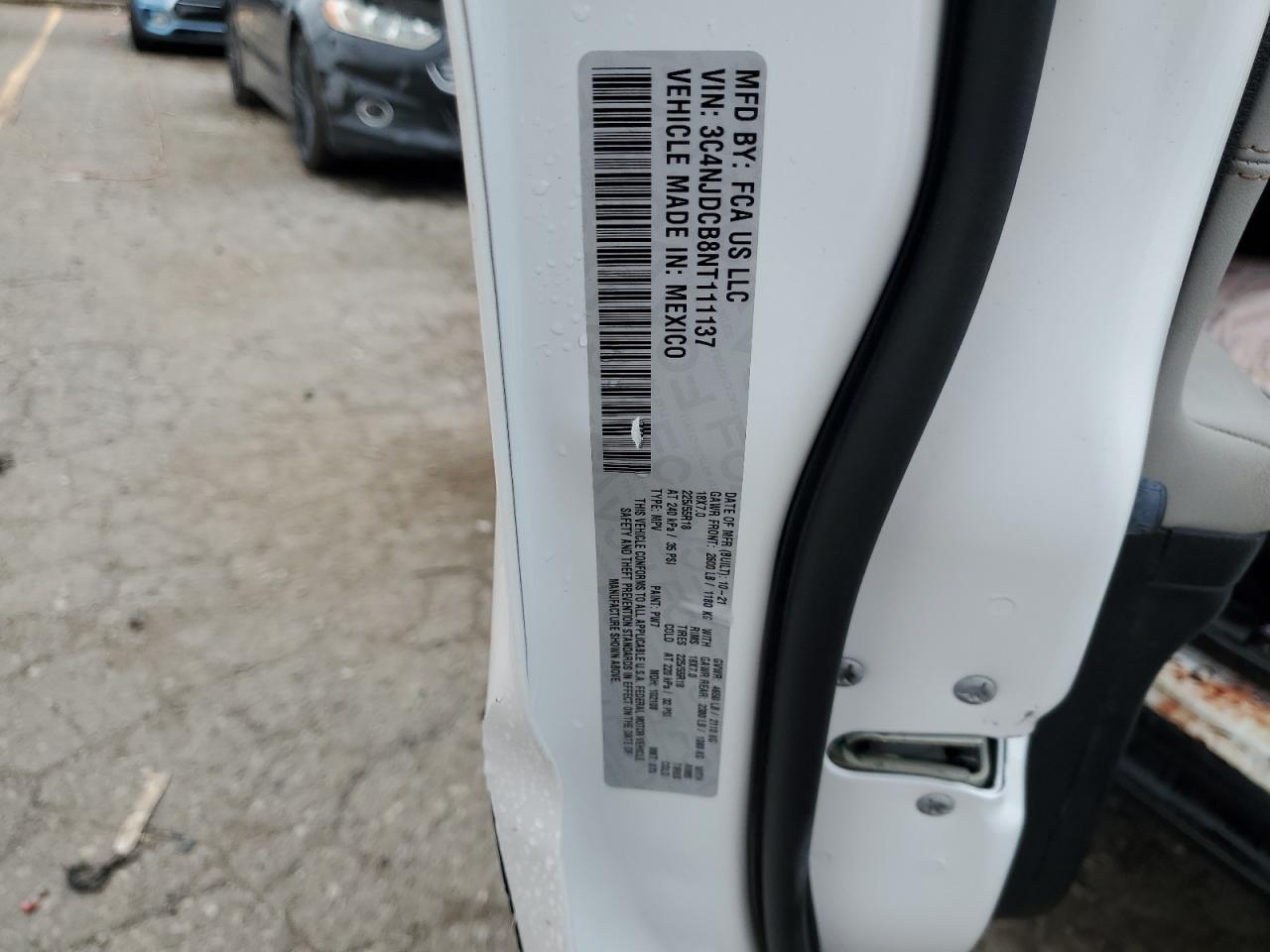 2022 Jeep Compass Limited VIN: 3C4NJDCB8NT111137 Lot: 69789375