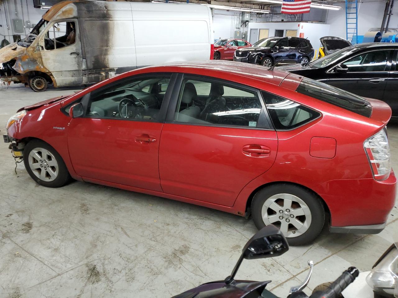 2008 Toyota Prius red null hybrid JTDKB20U683301190 photo #3