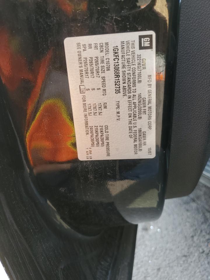 2008 GMC Yukon VIN: 1GKFC13068R152735 Lot: 70602245