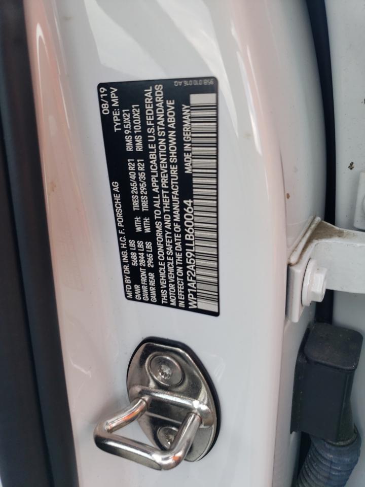 2020 Porsche Macan Turbo VIN: WP1AF2A59LLB60064 Lot: 68176055