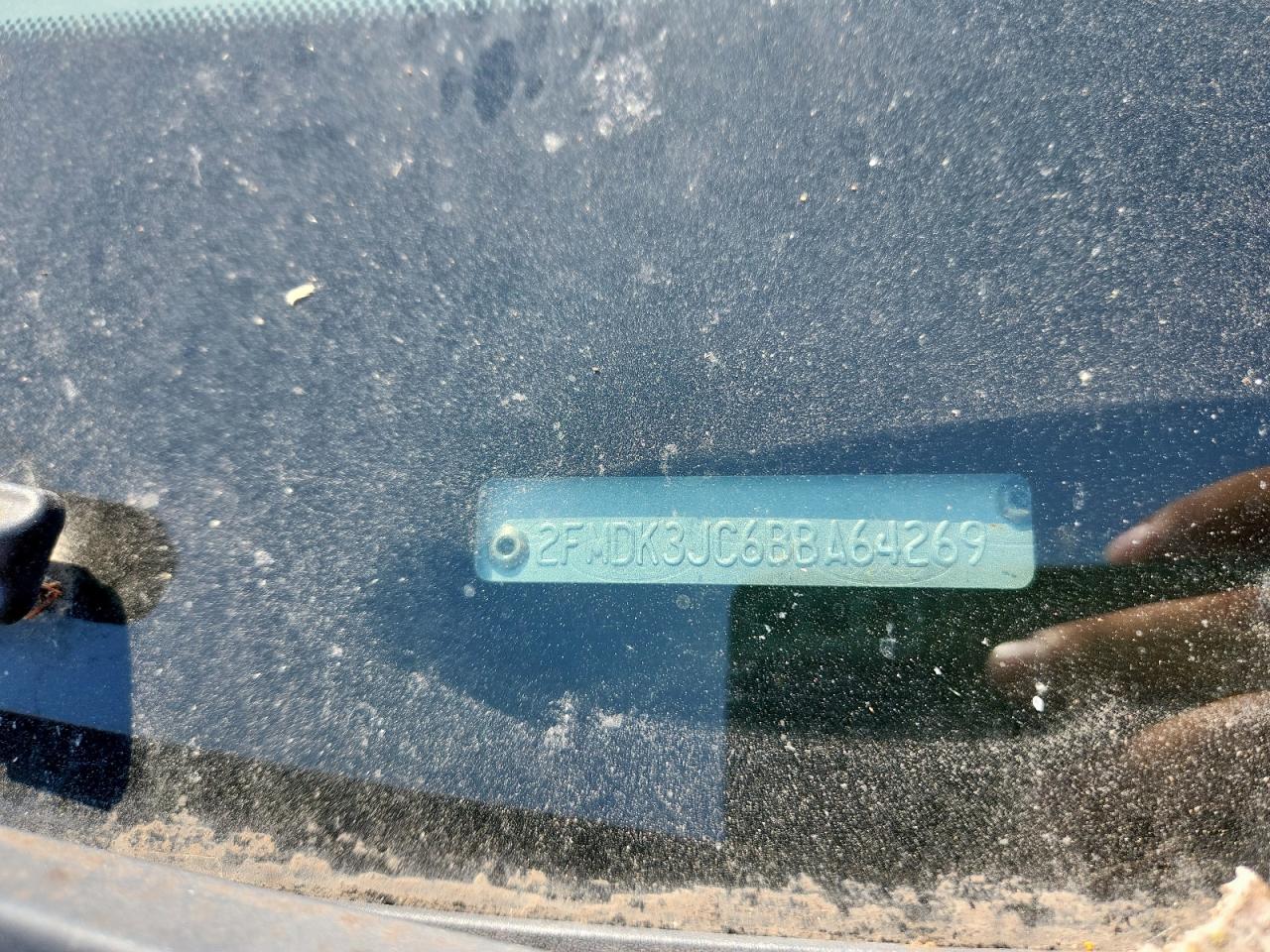 2011 Ford Edge Sel VIN: 2FMDK3JC6BBA64269 Lot: 68374285