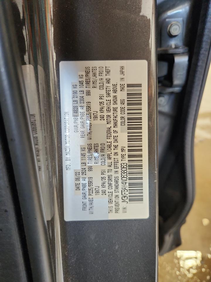 2022 Mazda Cx-5 VIN: JM3KFBAY4N0638063 Lot: 70821935