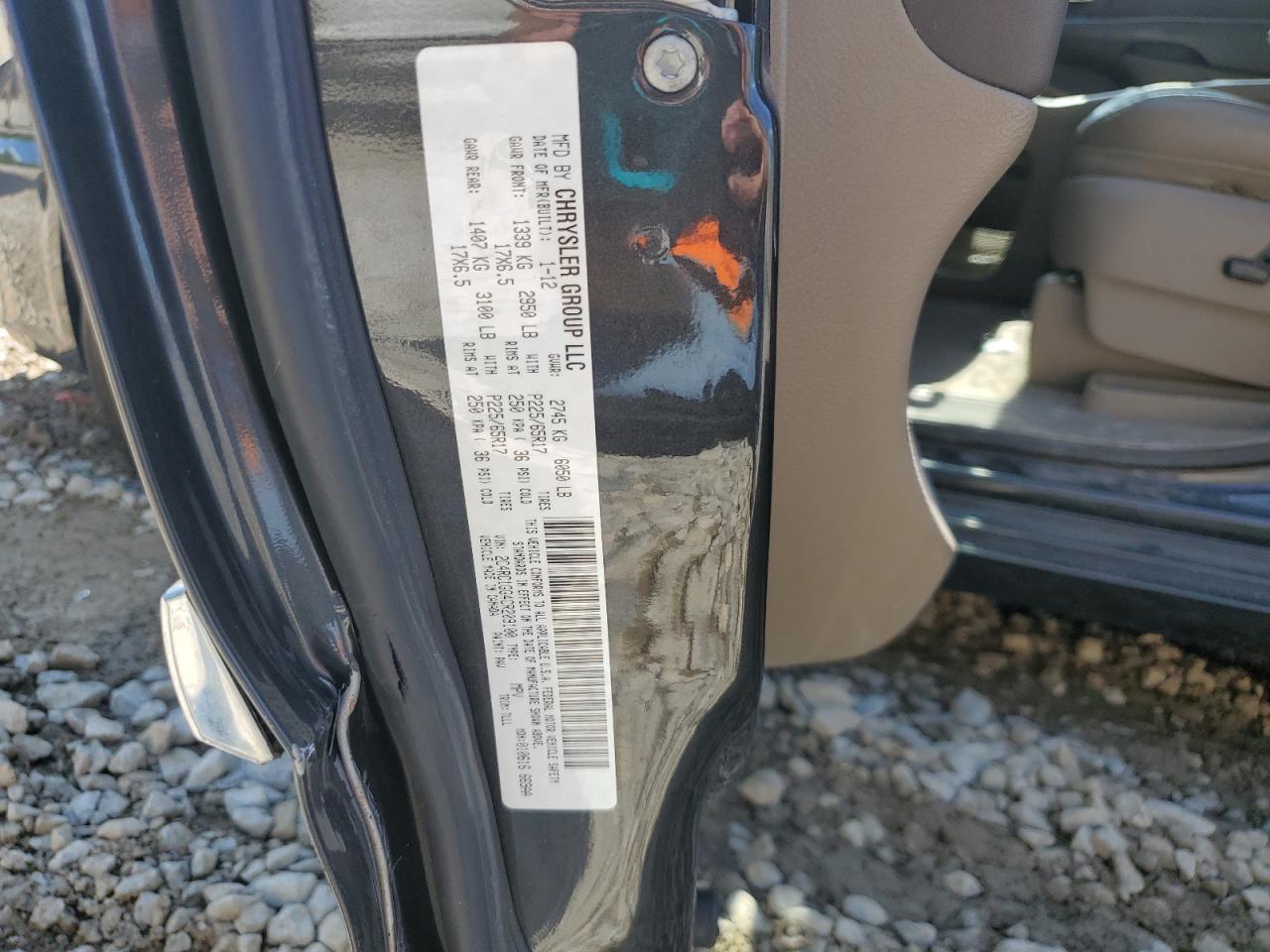 2012 Chrysler Town & Country Limited VIN: 2C4RC1GG4CR209100 Lot: 69882515