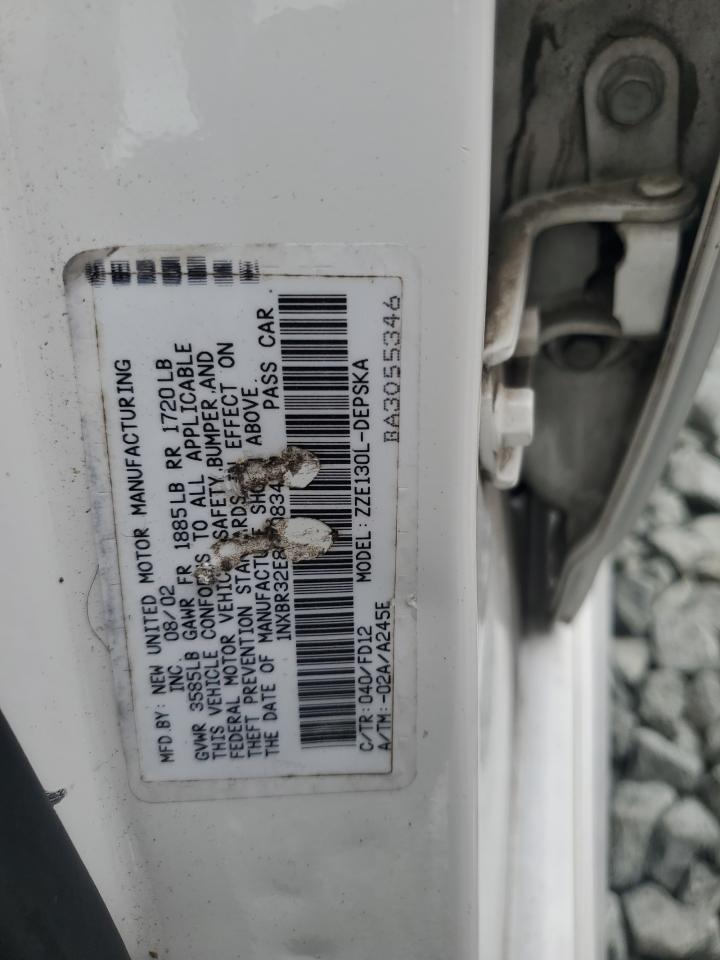 2003 Toyota Corolla Ce VIN: 1NXBR32E83Z083422 Lot: 69737535