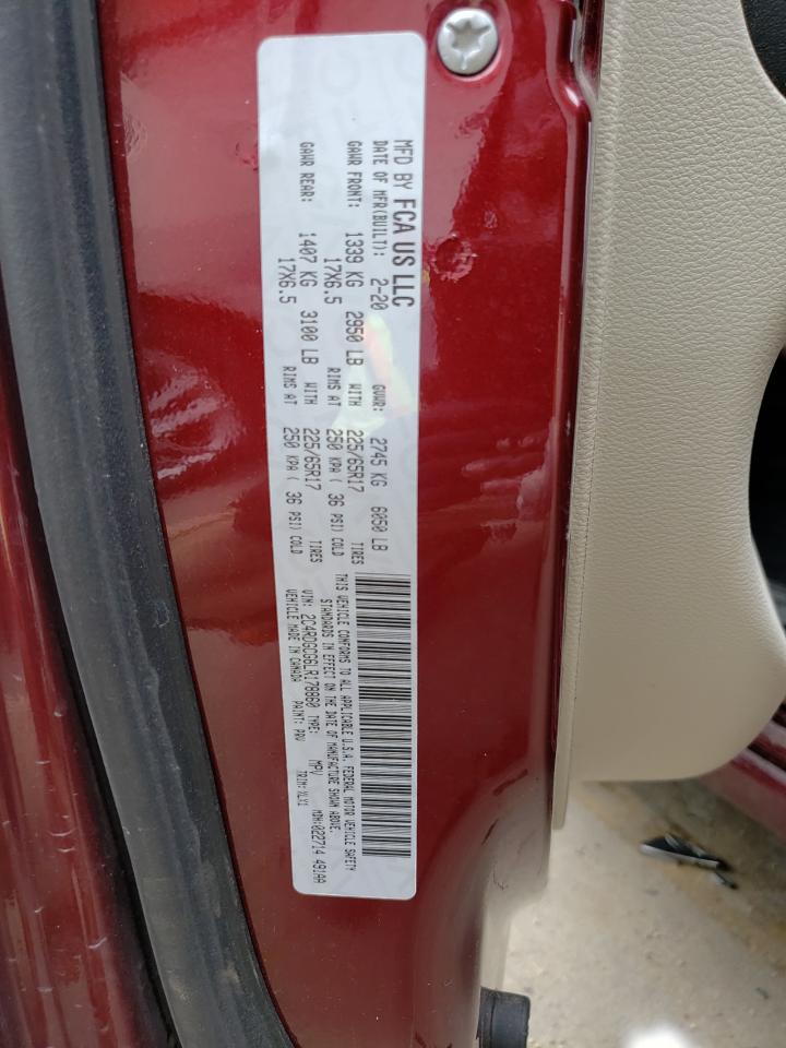 2020 Dodge Grand Caravan Sxt VIN: 2C4RDGCG6LR178860 Lot: 69654725