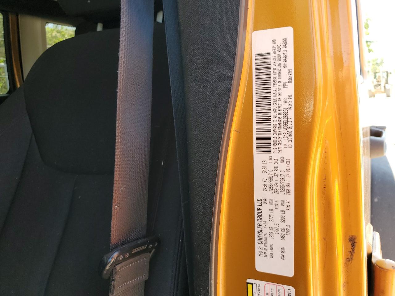 2014 Jeep Wrangler Unlimited Sport VIN: 1C4BJWDG6EL268251 Lot: 69116465