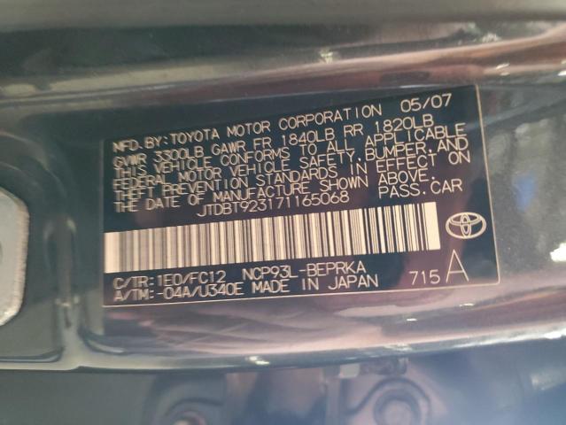 2007 TOYOTA YARIS   
