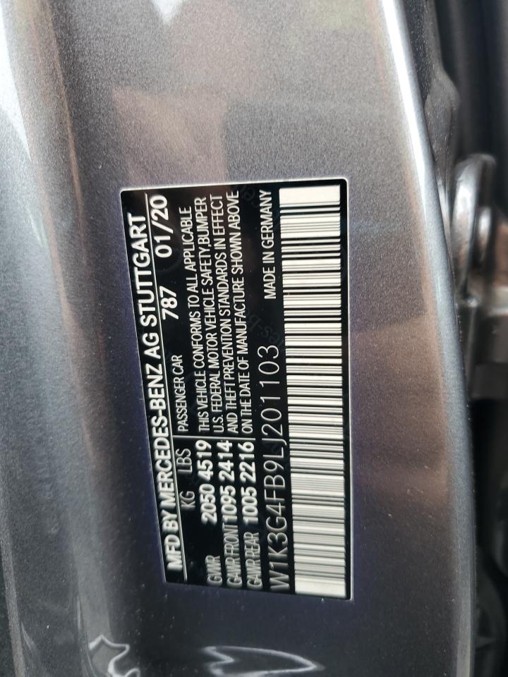 2020 Mercedes-Benz A 220 4Matic VIN: W1K3G4FB9LJ201103 Lot: 68204975