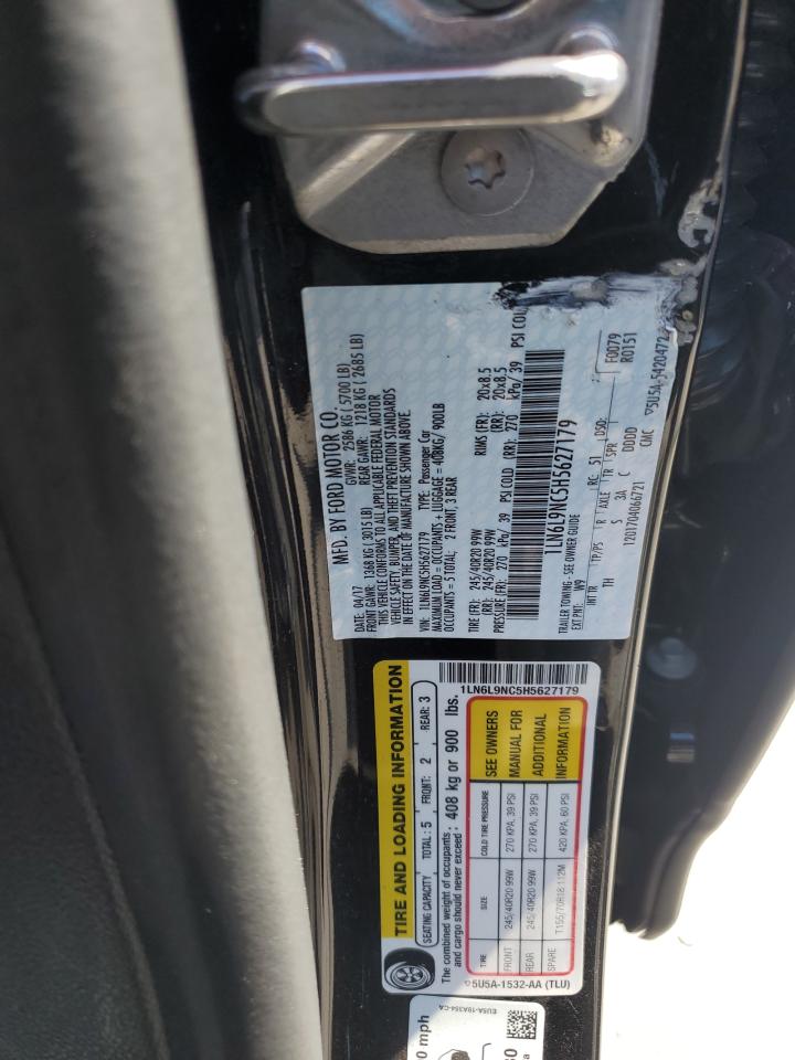 2017 Lincoln Continental Reserve VIN: 1LN6L9NC5H5627179 Lot: 70774815