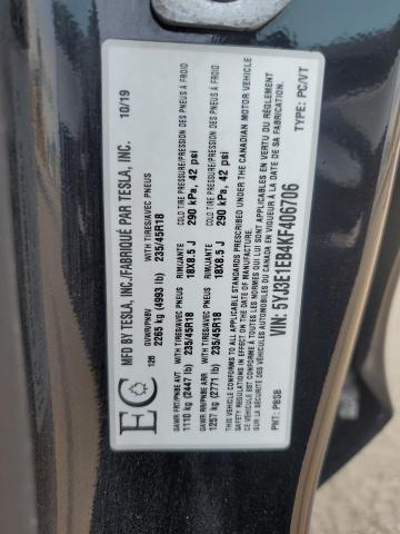 2019 TESLA MODEL 3   