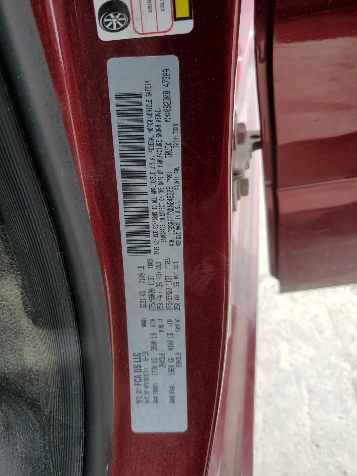 2019 Ram 1500 Big Horn/Lone Star VIN: 1C6SRFFTXKN649305 Lot: 70766495