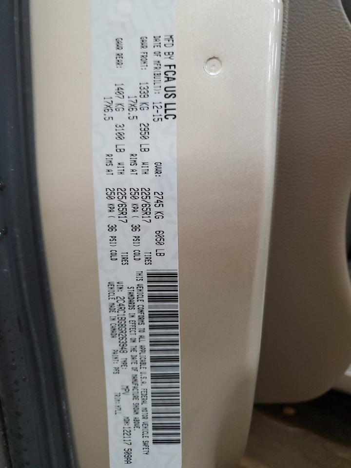 2016 Chrysler Town & Country Touring VIN: 2C4RC1BG8GR263948 Lot: 69130825