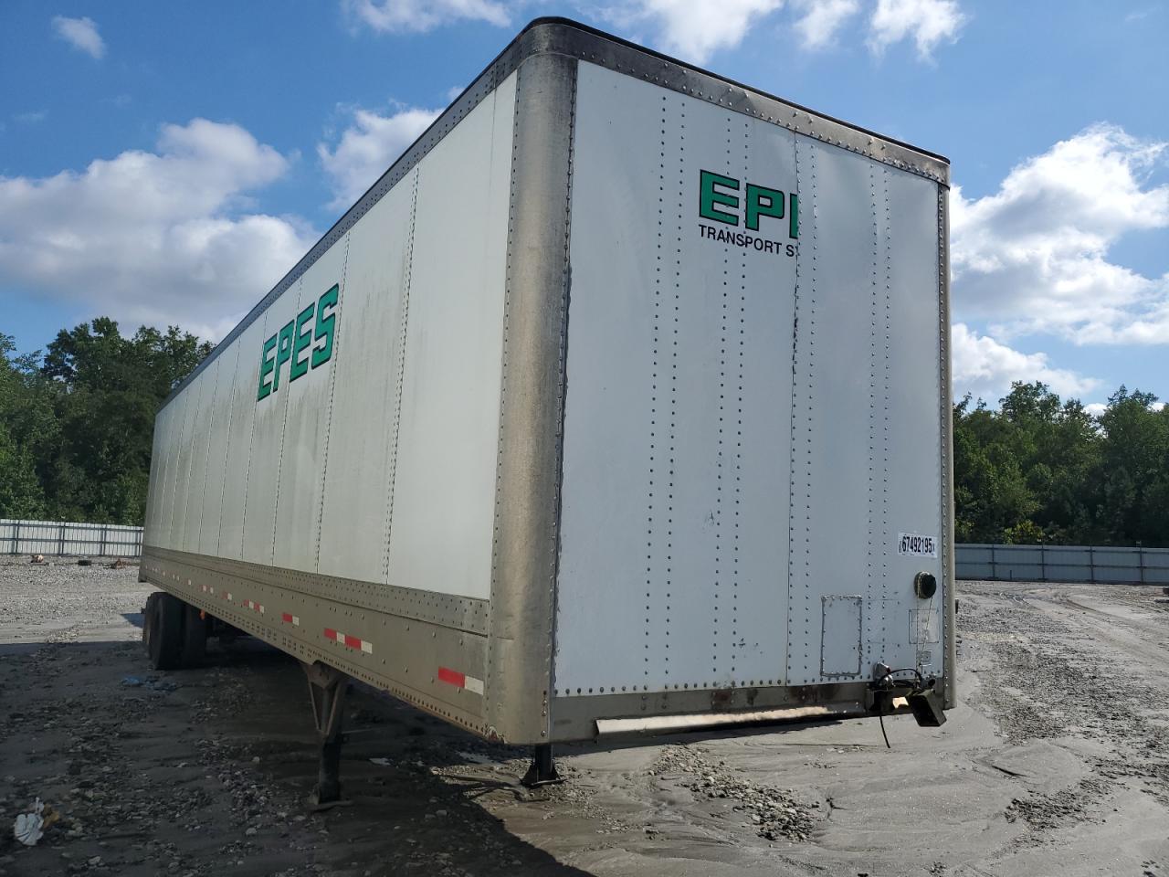 2014 Wabash Dry Van Trailer white   1JJV482D2EL823907 photo #1