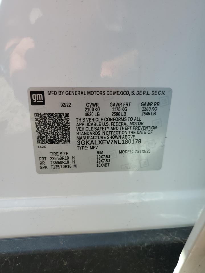 2022 GMC Terrain Denali VIN: 3GKALXEV7NL180178 Lot: 68954815