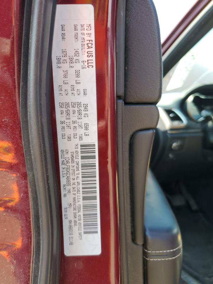 2016 Jeep Grand Cherokee Limited VIN: 1C4RJFBGXGC460695 Lot: 71135125