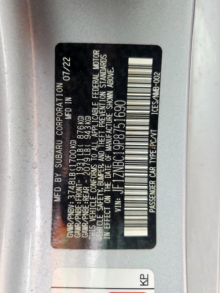 2023 Toyota Gr 86 VIN: JF1ZNBC19P8751690 Lot: 71044765