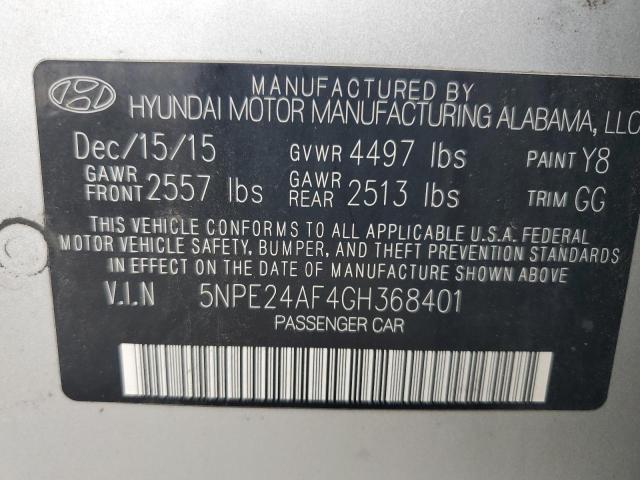 2016 HYUNDAI SONATA SE  