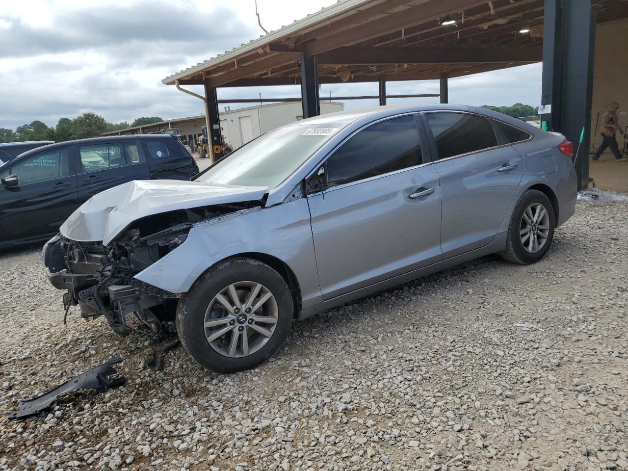 2017 Hyundai Sonata Se silver null gas 5NPE24AF4HH553405 photo #1