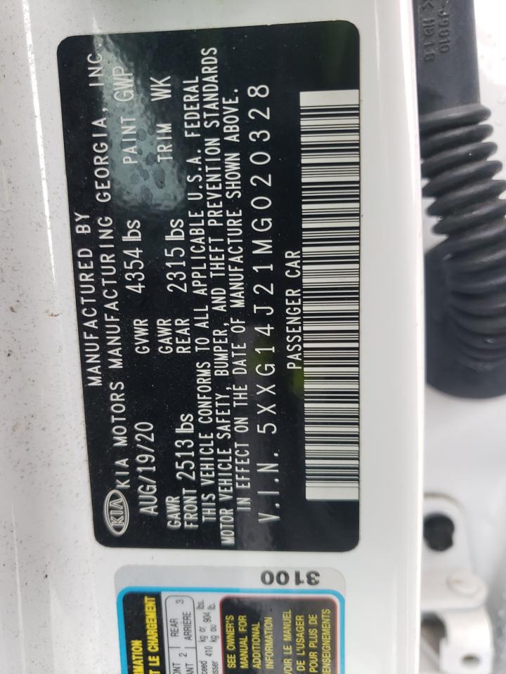 2021 Kia K5 Lxs VIN: 5XXG14J21MG020328 Lot: 69430895