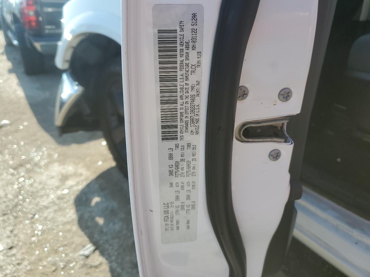 2016 Ram 1500 Slt VIN: 1C6RR7LG9GS274026 Lot: 69737825