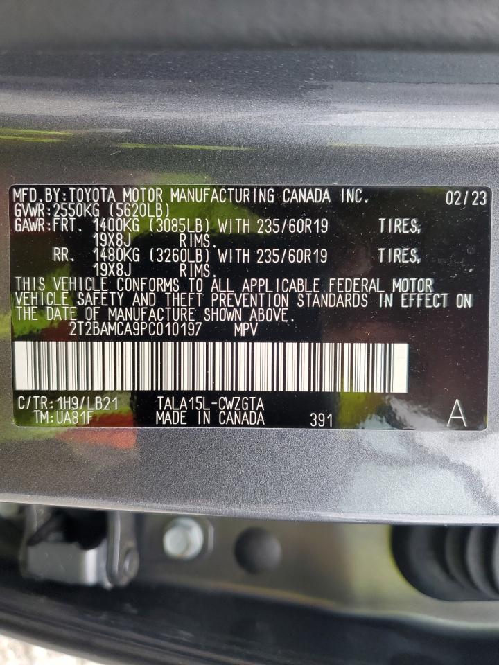 2023 Lexus Rx 350 Base VIN: 2T2BAMCA9PC010197 Lot: 69273125