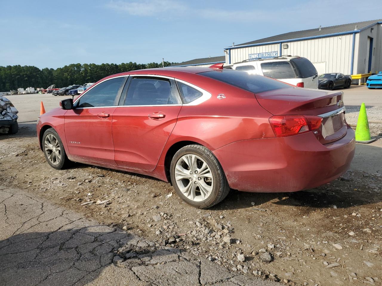 2015 Chevrolet Impala Lt red sedan gas 2G1125S33F9131255 photo #3