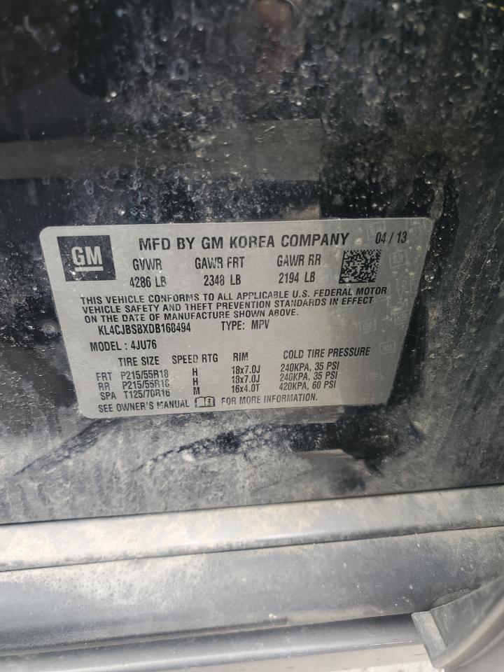 2013 Buick Encore Convenience VIN: KL4CJBSBXDB160494 Lot: 67643665