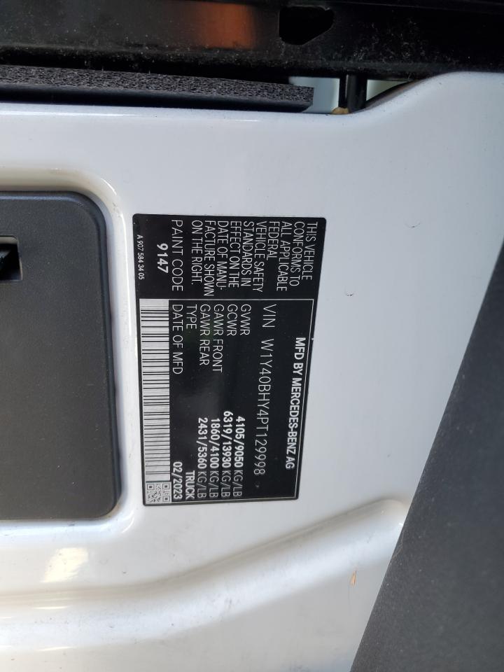 2023 Mercedes-Benz Sprinter 2500 VIN: W1Y40BHY4PT129998 Lot: 69809025
