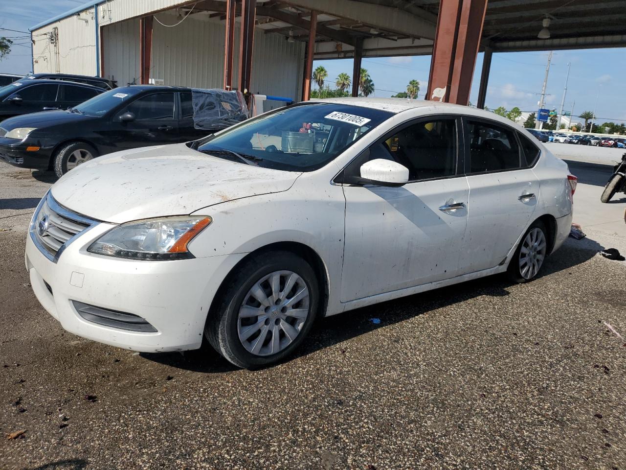 2013 Nissan Sentra S white null gas 3N1AB7AP1DL560544 photo #1