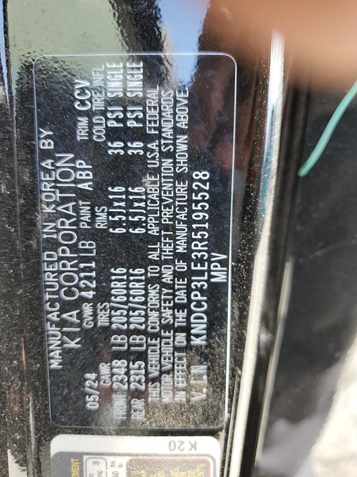 2024 Kia Niro Lx VIN: KNDCP3LE3R5195528 Lot: 69465095