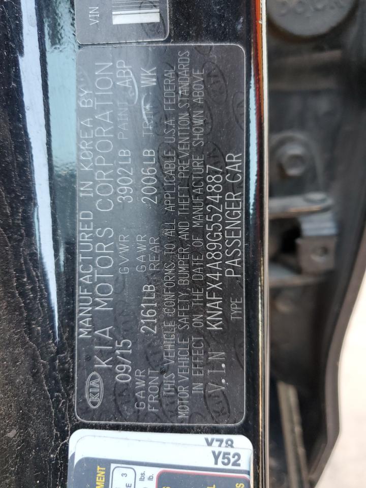 2016 Kia Forte Ex VIN: KNAFX4A89G5524887 Lot: 70229935